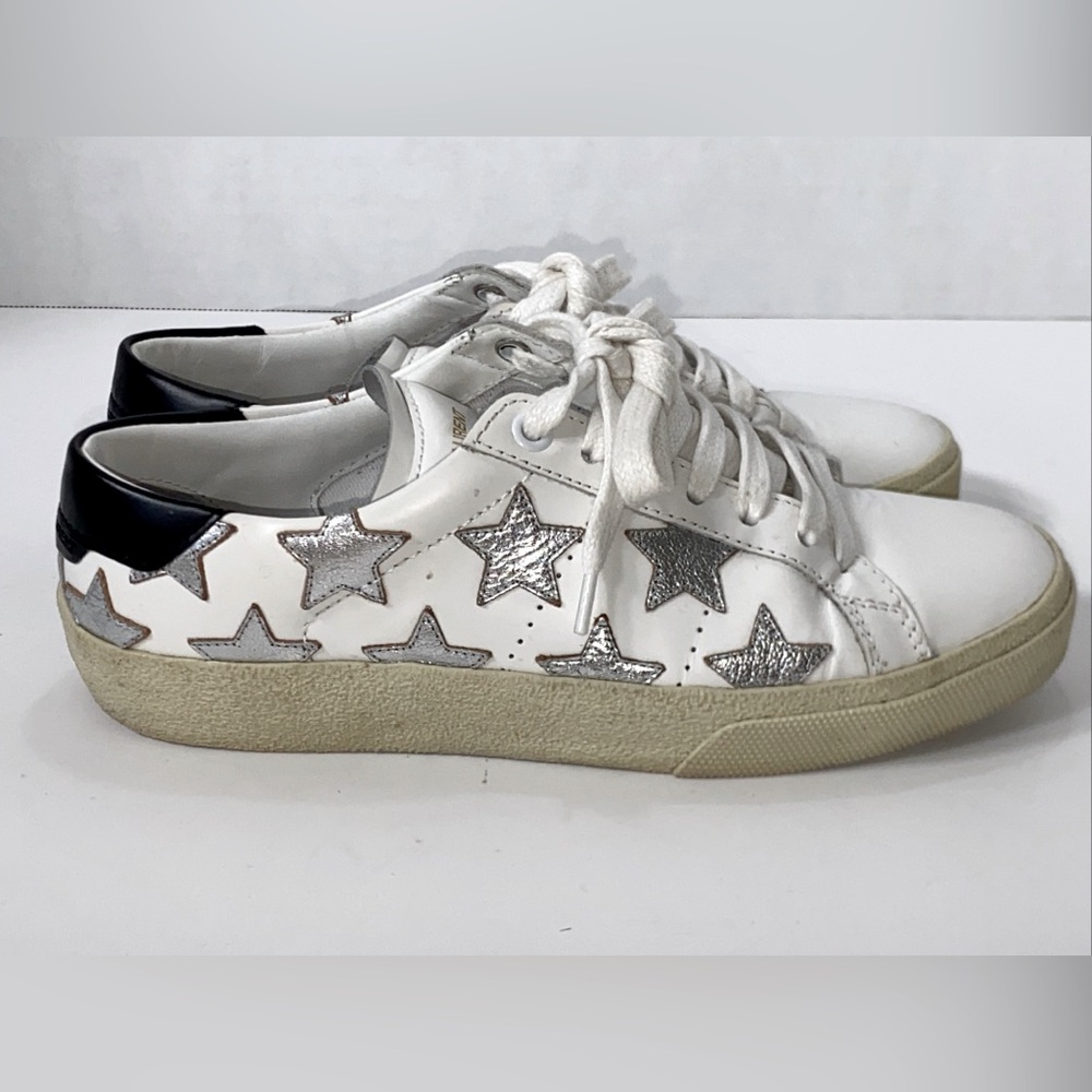 Saint Laurent Paris WOMEN’S SL/06 STAR SNEAKERS Sz 35 EU 6 US FULL SET VGC!